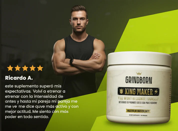 KING MAKER™ X120 CAPSULAS MEJORA EL RENDIMIENTO FÍSICO, Y AUMENTAR LOS NIVELES NATURALES DE TESTOSTERONA
