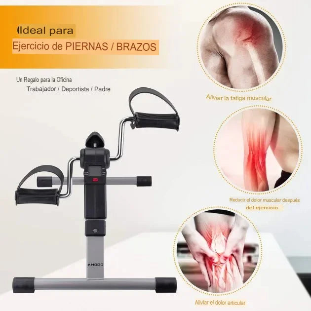 PedalFlex™ Mini bicicleta plegable con pedales y contador