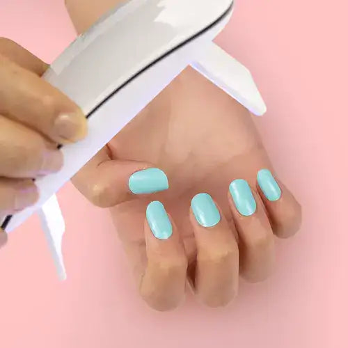 PEGATINAS UÑAS EN GEL SEMICURADAS  20 UNID + 🎁LAMPARA UV