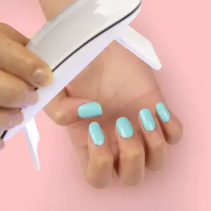 PEGATINAS UÑAS EN GEL SEMICURADAS  20 UNID + 🎁LAMPARA UV