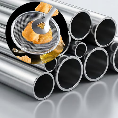 lleva 2x1  Pinzas coladoras de aceite 2 en 1 de acero inoxidable™   Reduce al instante hasta un 80% de exceso de grasa.